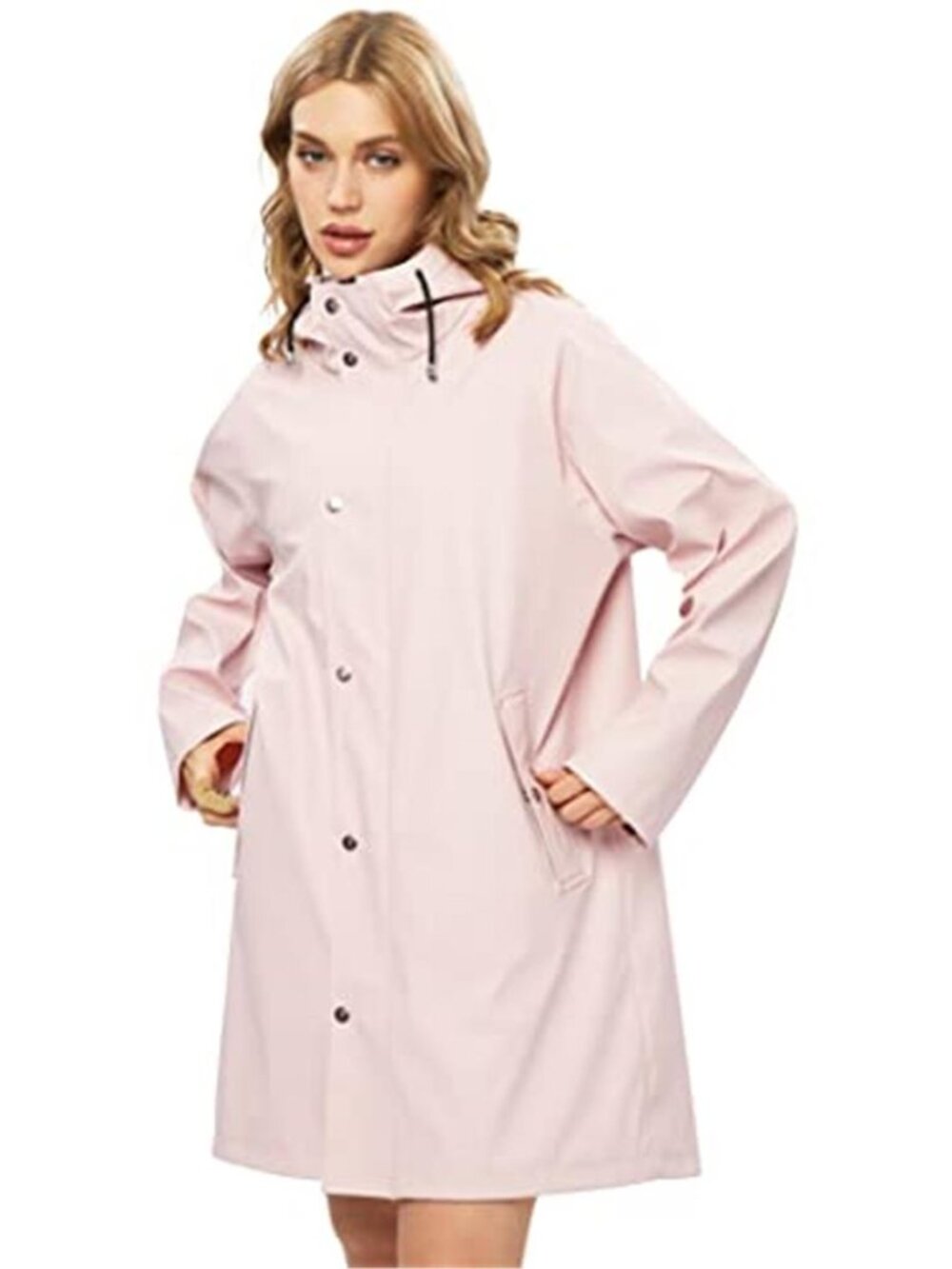 Women's Waterproof Raincoat Long Hooded Jacket